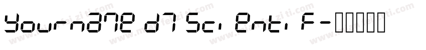 Yourname D7 Scientif字体转换